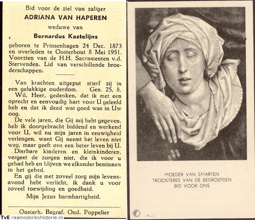 Adriana van Haperen Bernardus Kastelijns