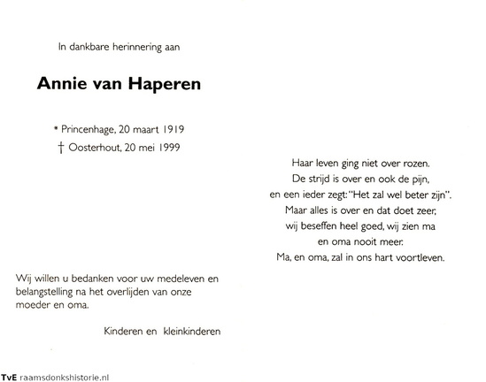Annie van Haperen