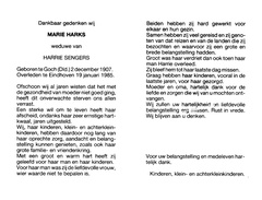 Marie Harks Harrie Sengers