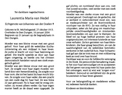 Laurentia Maria van Hedel Johannes van der Doelen