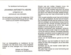 Johanna Antonetta Heere Adrianus van Dongen