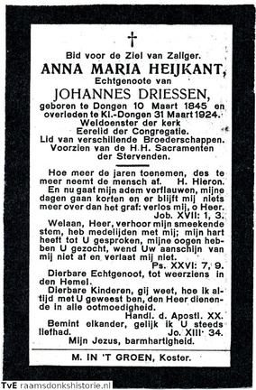 Anna Maria Heijkant Johannes Driessen