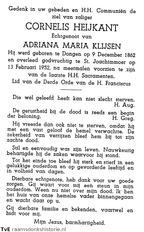 Cornelis Heijkant Adriana Maria Klijsen