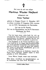 Martinus Wouter Heijkant Anna Ypelaar