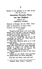 Jacomina Cornelia Maria van den Heijkant Martinus Huijben
