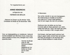 Annie Hendrickx Herman de Bruijn
