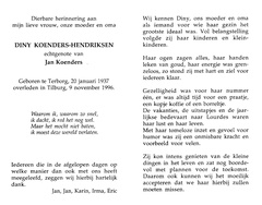 Diny Hendriksen Jan Koenders