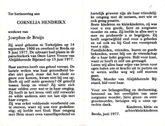 Cornelia Hendrikx Josephus de Bruijn