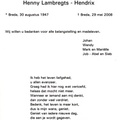 Henny Hendrix Johan Lambregts