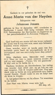 Anna Maria van der Heyden Johannes Jansen