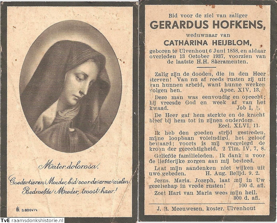 Gerardus Hofkens Catharina Heijblom