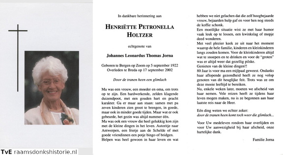 Henriëtte Petronella Holtzer Johannes Leonardus Thomas Jorna