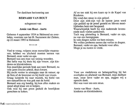 Bernard van Hout Annie Aarts