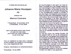 Johanna Maria Houtepen Marinus Coremans
