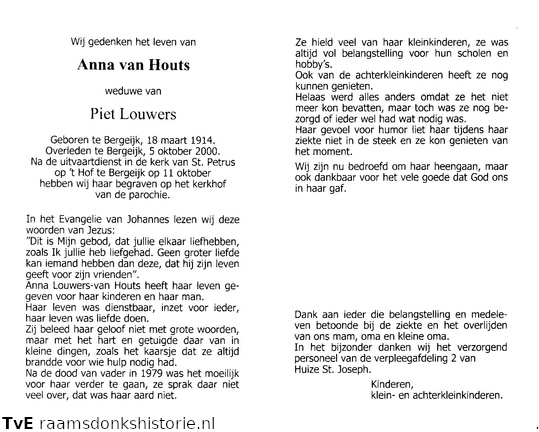 Anna van Houts Piet Louwers