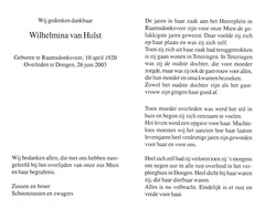 Wilhelmina van Hulst