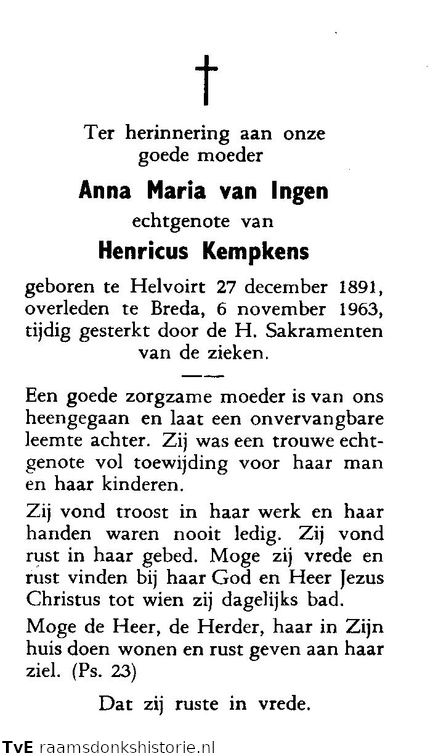Anna Maria van Ingen Henricus Kempkens