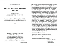 Mrozewski, Franszicek  Jo de Hoogh