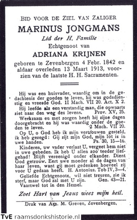 Marinus Jongmans Adriana Krijnen