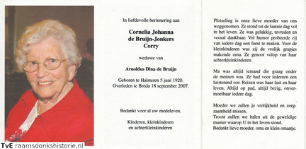 Cornelia Johanna Jonkers Arnoldus Dina de Bruijn