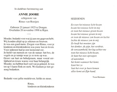 Annie Joore Rinus van Rooijen