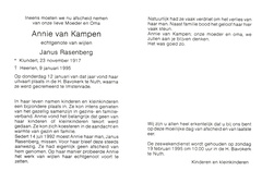Annie van Kampen Janus Rasenberg