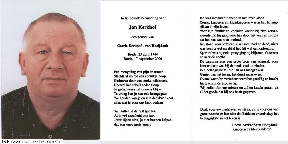 Jan Kerkhof- Corrie van Hooijdonk