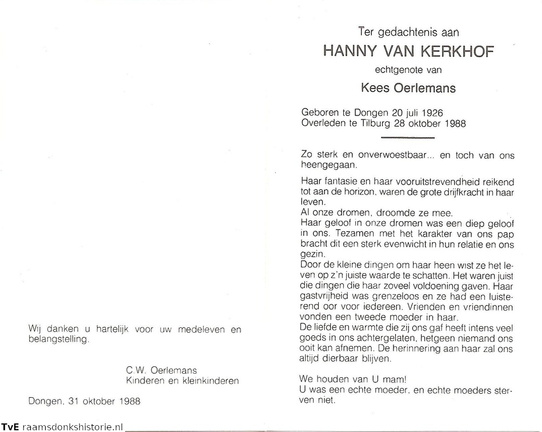 Hanny van Kerkhof Kees Oerlemans