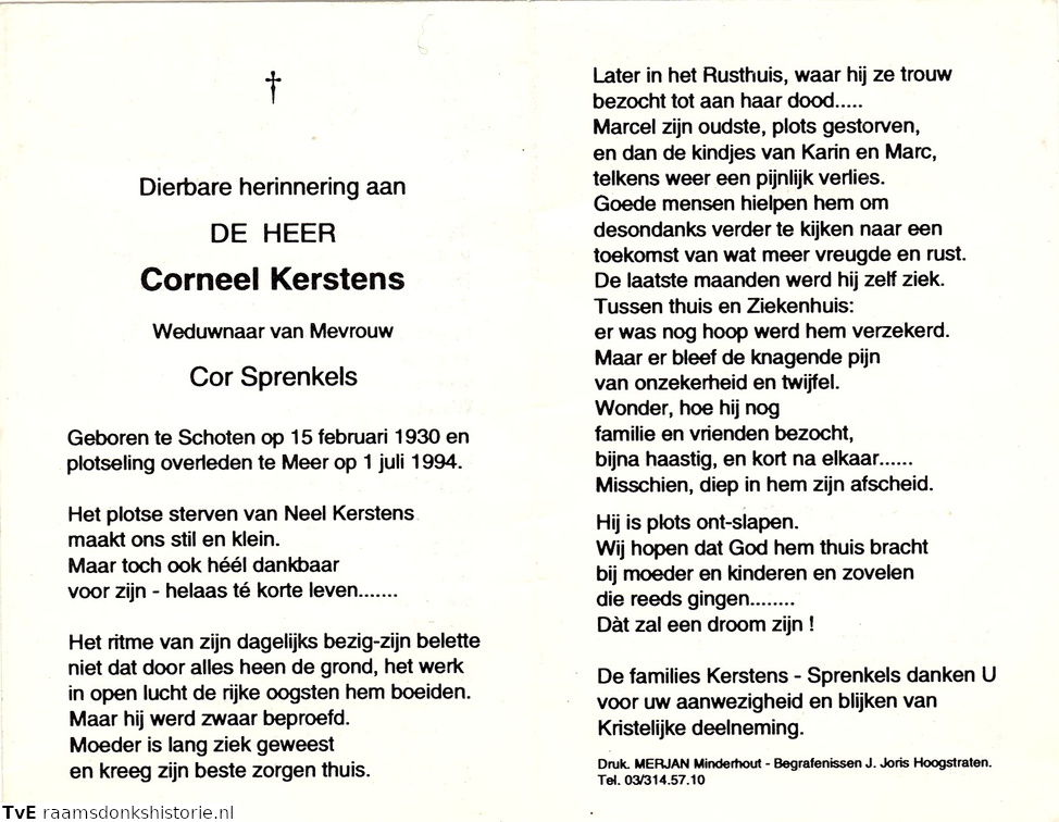 Corneel Kerstens- Cor Sprenkels
