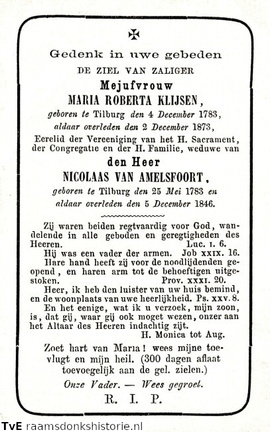 Maria Roberta Klijsen- Nicolaas van Amelsfoort
