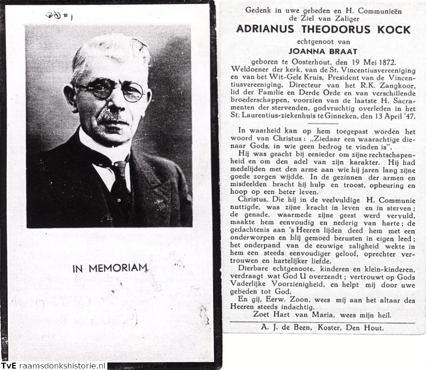 Adrianus Theodorus Kock- Joanna Braat