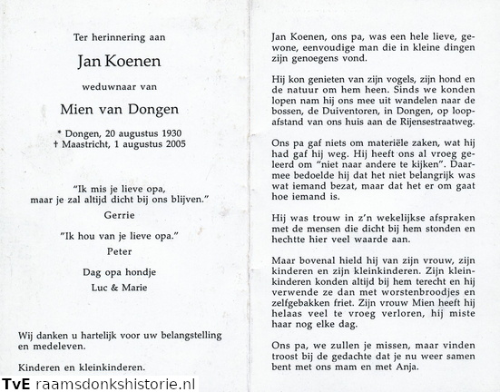 Jan Koenen- Mien van Dongen