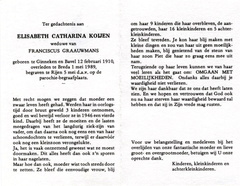 Elisabeth Catharina Koijen Franciscus Graauwmans