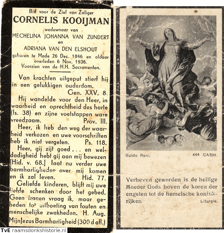 Cornelis Kooijman- Mechelina Johanna van Zundert- Adriana van den Elshout