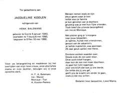 Jacqueline Koolen- Henk Balemans