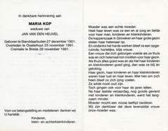 Maria Kop- Jan van den Heuvel