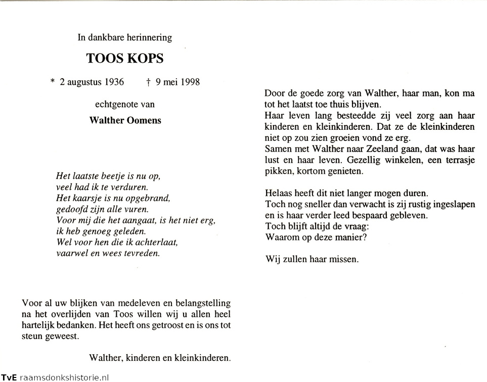 Toos Kops- Walther Oomens