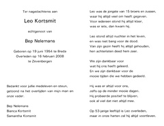 Leo Kortsmit- Bep Nelemans