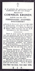 Cornelia Krijnen- Ferdinandus Josephus Oosterhout
