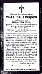 Waltherus Krijnen Maria van Geel