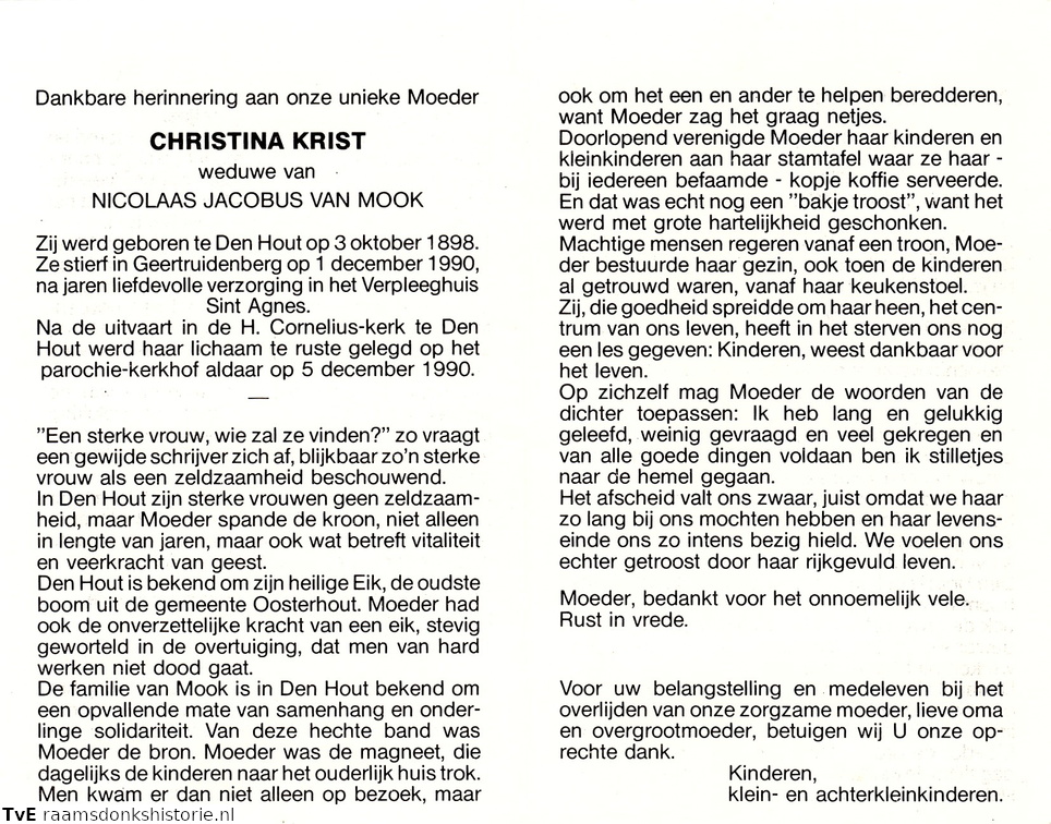 Christina Krist Nicolaas Jacobus van Mook