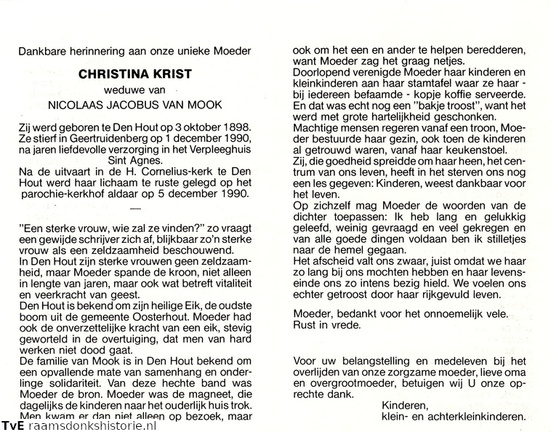 Christina Krist Nicolaas Jacobus van Mook