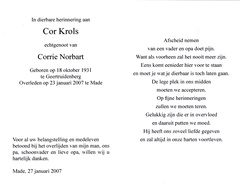 Cor Krols- Corrie Norbart