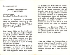 Johanna Petronella van Kuijck Cornelius Wilhelmus Braspenning