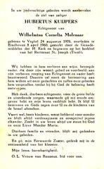 Hubertus Kuijpers- Wilhelmina Cornelia Molenaar