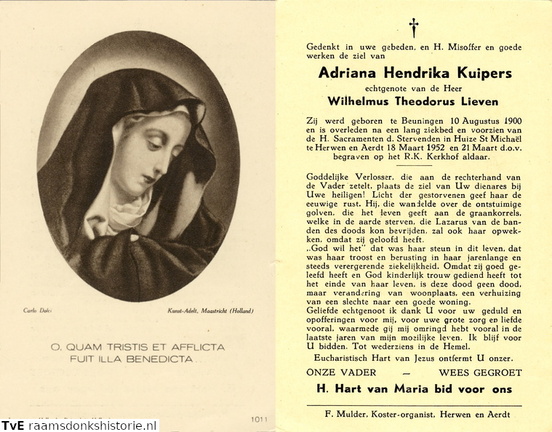 Adriana Hendrika Kuipers Wilhelmus Theodorus Lieven
