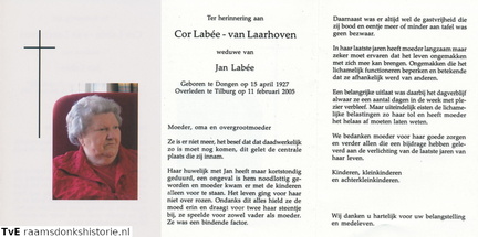 Cor van Laarhoven Jan Labée