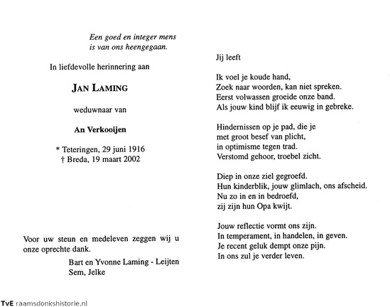 Jan Laming An Verkooijen