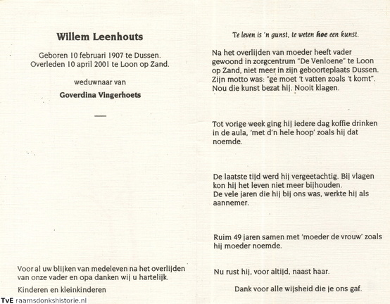Willem Leenhouts-Goverdina Vingerhoets