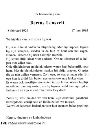 Bertus Lensvelt Henny
